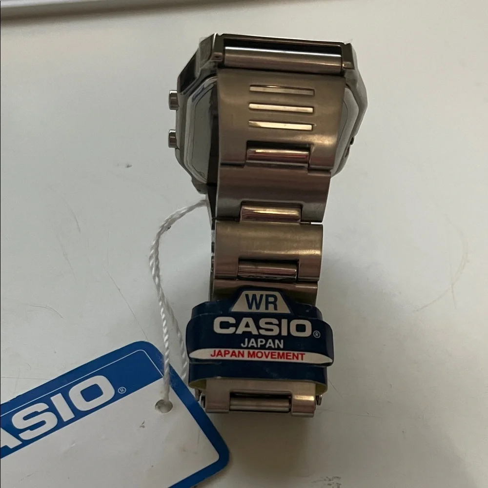 CASIO Silver Rectangular Dial Watch - Picture 3 of 4